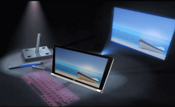 Hybrid Display-Projector